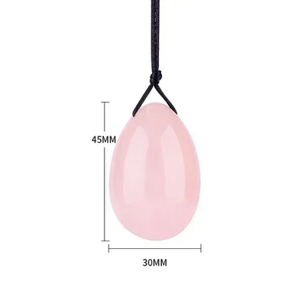 Natural Massage Crystal Stone Black Obsidian Yoni Egg for Kegel Exercise Vaginal Muscle Massage Ben Wa Balls Massage Ball