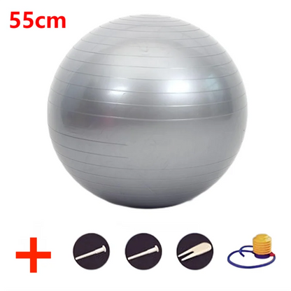 45-95CM Anti-Burst Yoga Ball Thickened Exercise Ball for Pilates Balance Stability Workout Pregnancy Birthing Physical Therapy