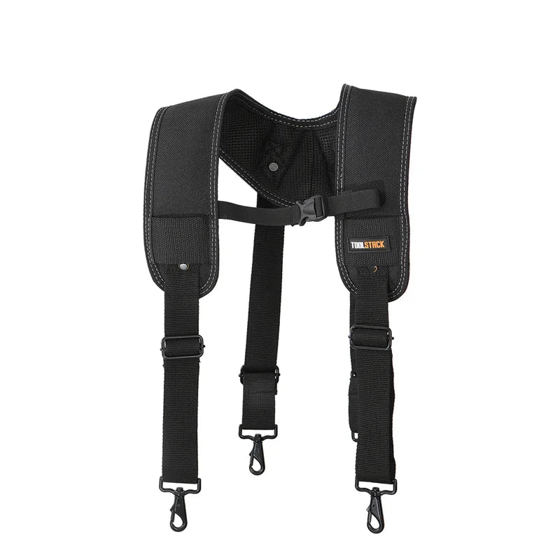 TOOLSTACK Construction Belt and Shoulder Strap Suit High-Quality Oxford Work Belt Adjustable Buckle Strong Working Belt & Strap