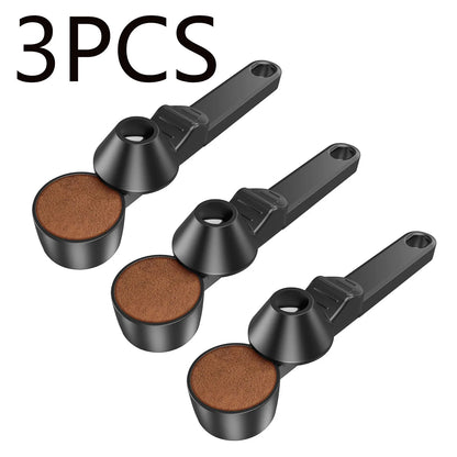 3PCS Creative Coffee Scoop With Funnel Coffee Sliding Spoon Long Handle Large Capacity Protein Powder Leakproof Measuring Spoon