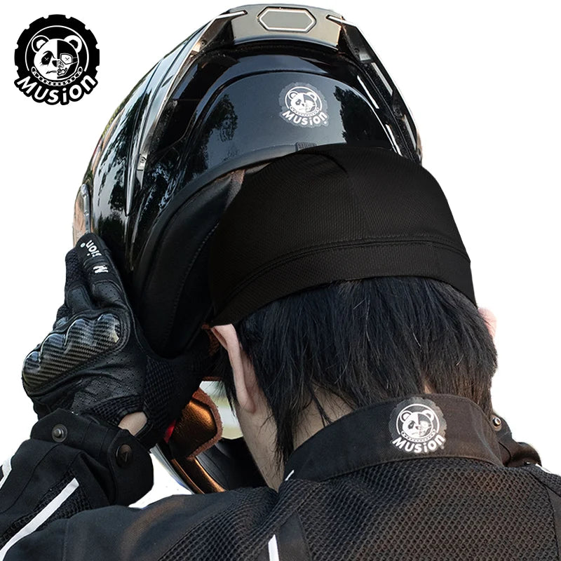Musion Head Cover Motorcycle Helmet Inner Cap Sweat-Absorbing High Stretch Outdoor Sports Cap