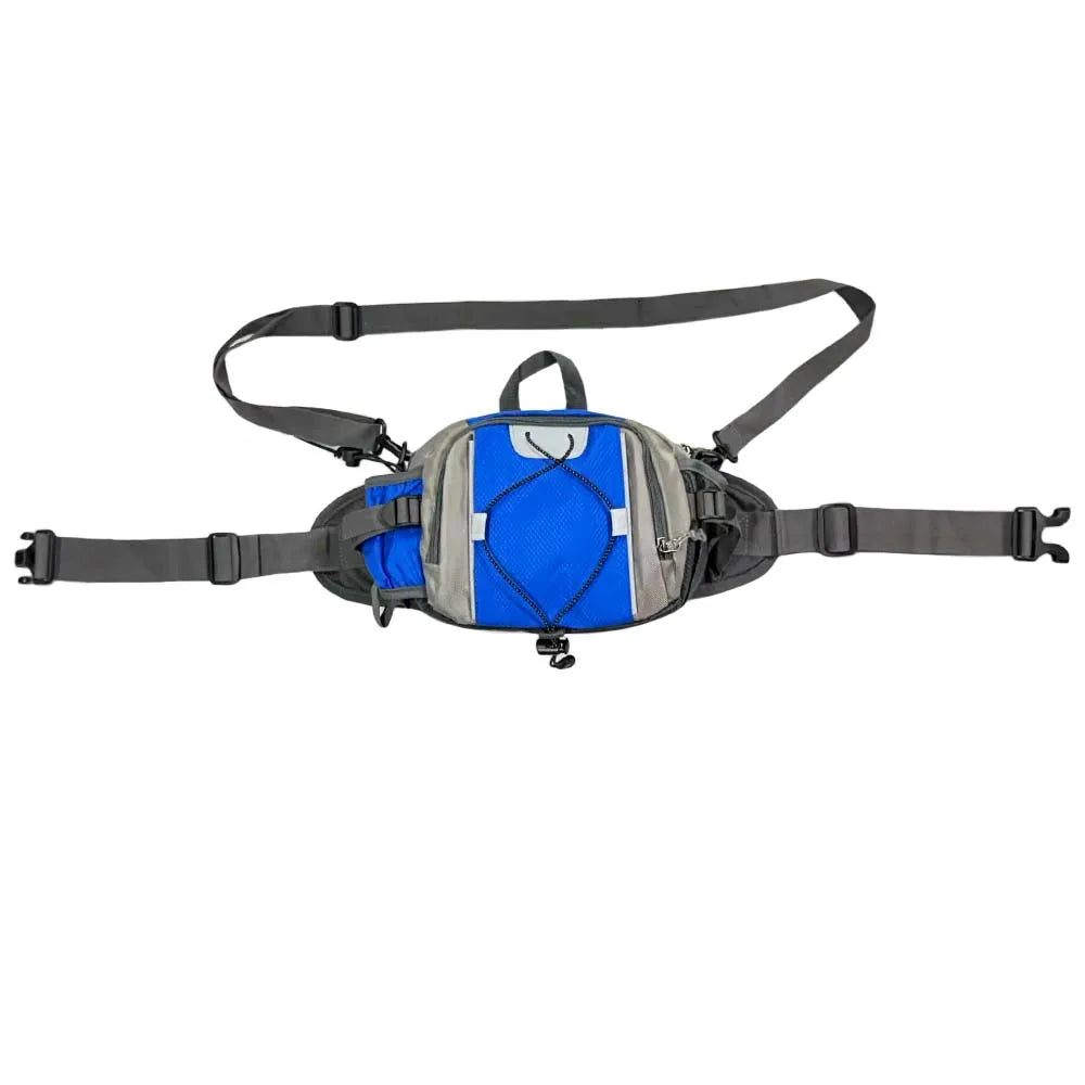 Multi-functional sports water bottle waist bag, men's and women's universal running backpack, outdoor hiking waist bag