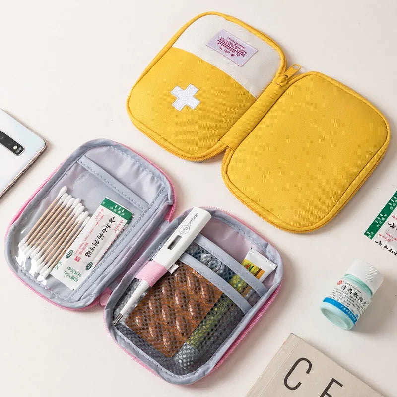 Travel Medicine Bag Pill Storage Pouch Outdoor Essentials Emergency Medicine Storage Bag Home Easy Carrying Medical Storage Bag