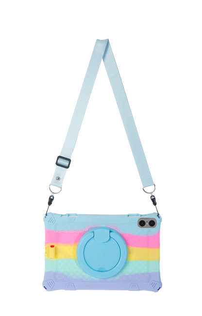 360 Rotating Case For Teclast T60 12" P50 T50 Pro 11" M50 Pro 10.1" Soft Silicone Stand Cover With Handle Grip Shoulder Strap