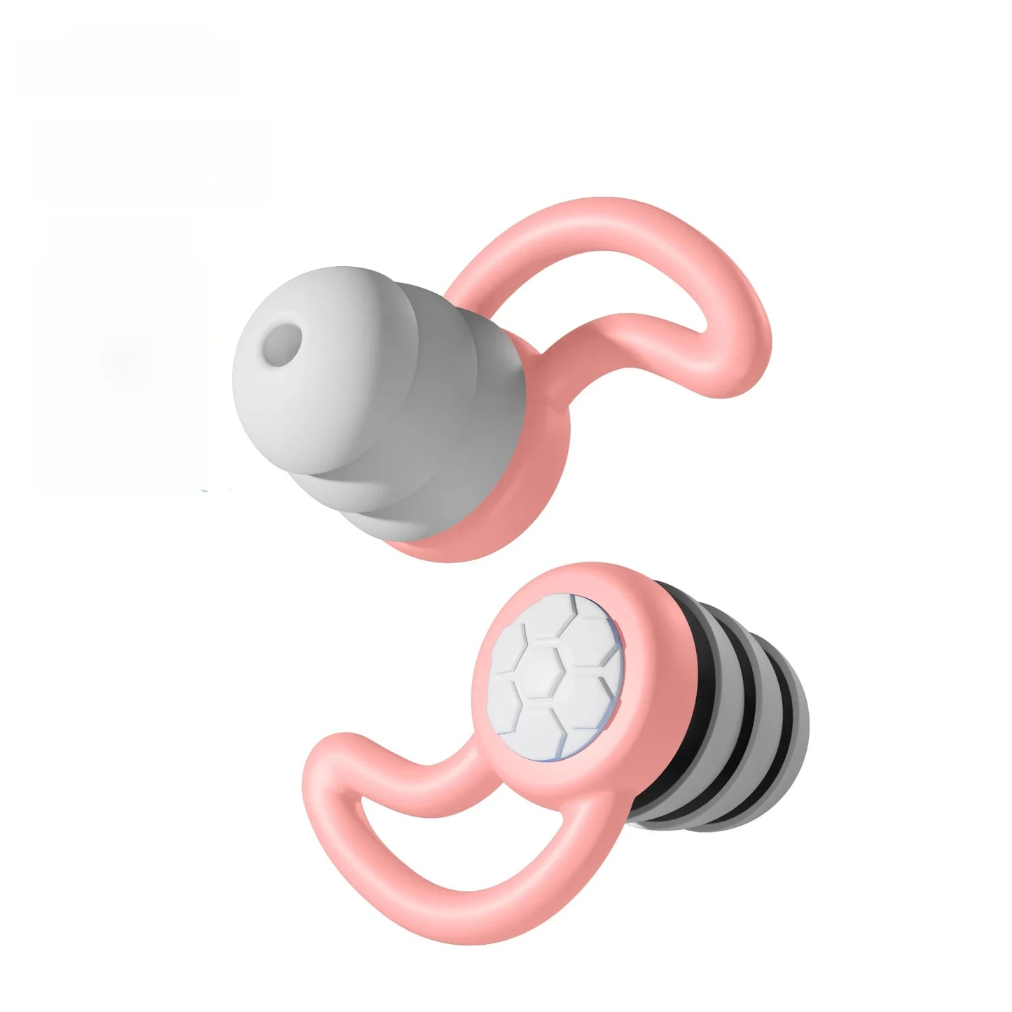 Silicone Noise Cancelling Earplugs Noise Filter Sleep Swimming Waterproof Three Layer Mute Earplugs