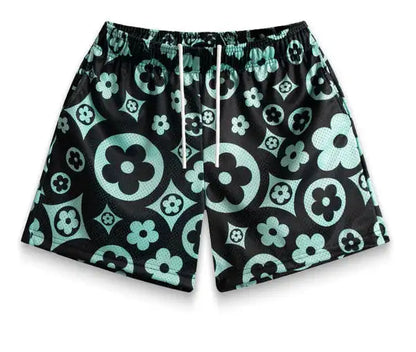 Hot-selling Fashionable Flower Pattern Men Casual Hip-hop Beach Shorts Breathable Fashion Trend Design Quick-drying Shorts