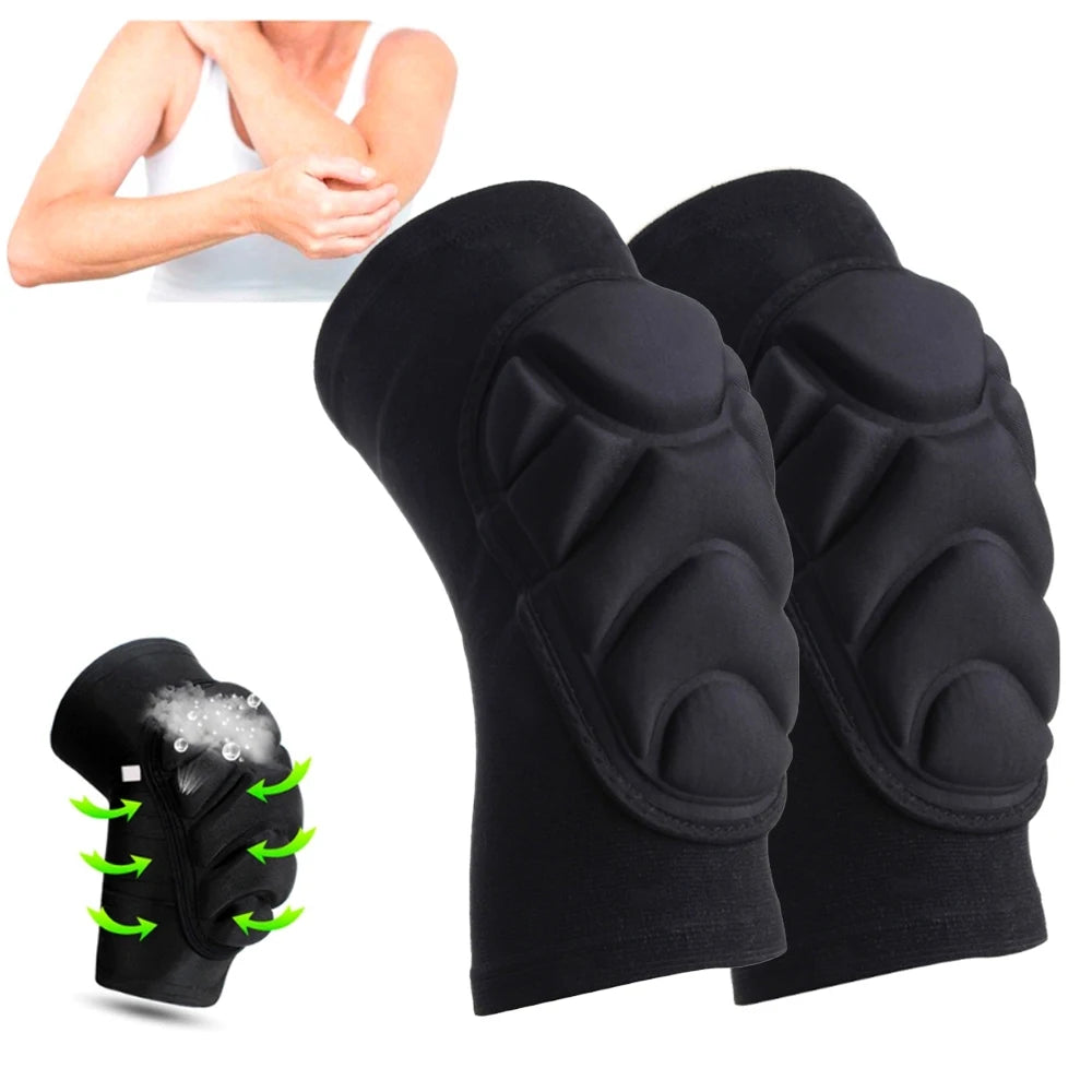 1Pair Thick Sponge Knee Pads Elbow Sleeves Guard Collision Avoidance Sport Protective Kneepads Skate Knee Support for Kids Youth