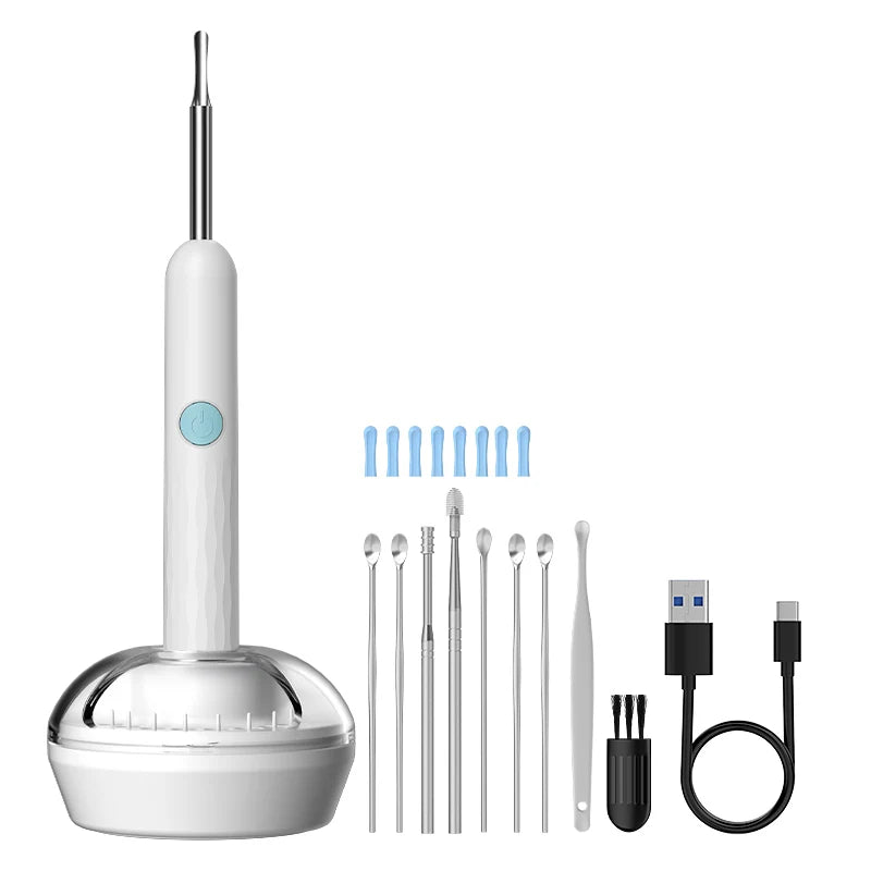 WiFi Visual Ear scope Camera 1080P for iPhone/Android Ear Picker Cleaning Wireless Endoscope Otoscope with Ear Wax Removal Tools