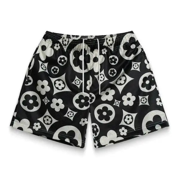 Hot-selling Fashionable Flower Pattern Men Casual Hip-hop Beach Shorts Breathable Fashion Trend Design Quick-drying Shorts