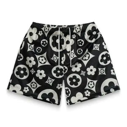 Hot-selling Fashionable Flower Pattern Men Casual Hip-hop Beach Shorts Breathable Fashion Trend Design Quick-drying Shorts