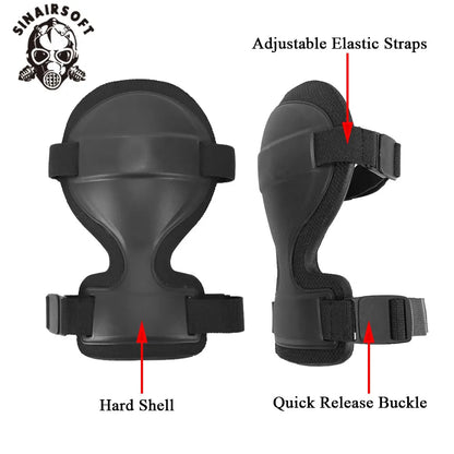 Tactical Airsoft ARC Combat Protective Knee Caps Army Durable Knee Pads
