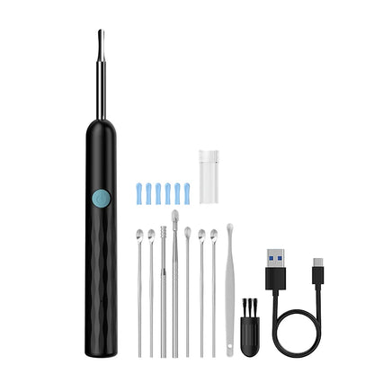 WiFi Visual Ear scope Camera 1080P for iPhone/Android Ear Picker Cleaning Wireless Endoscope Otoscope with Ear Wax Removal Tools
