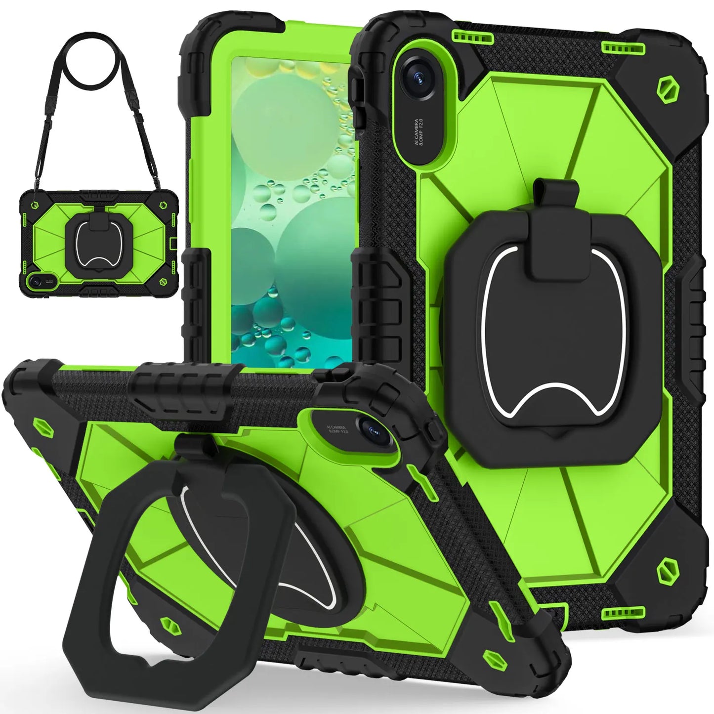 Heavy Duty Case for Xiaomi Redmi Pad 2 11 inch 2025 Shockproof Rotating Stand Cover for Redmi Pad 2 11" with Shoulder Strap