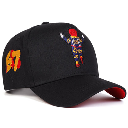 Unisex Joker 57 Embroidery Baseball Caps Spring Autumn Outdoor Adjustable Casual Hats Sunscreen Hat Sports Cap
