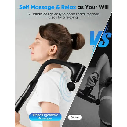 Smart Massage Gun Electric Massager Massage Hammer Rechargeable Home Handheld Hammer Back Artifact Body Massager
