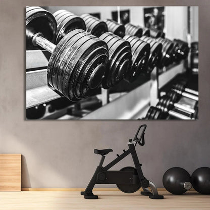 Graffiti Barbell Girl with Dumbbells Canvas Painting Print Sport  Bodybuilding Motivational Poster Wall Art Fitness Gym Decor