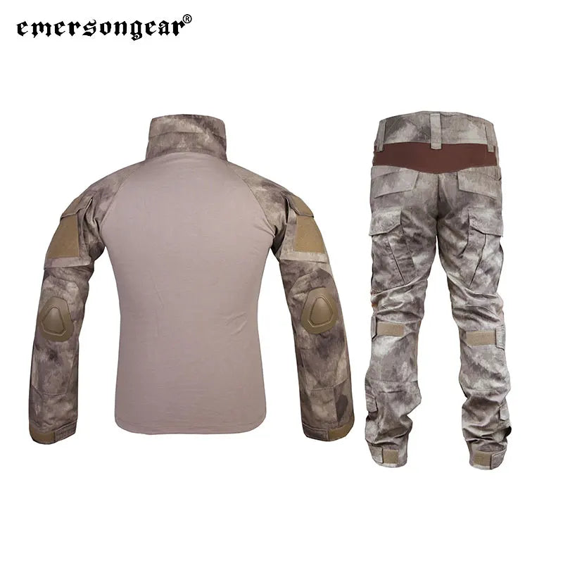 Emersongear Gen2 BDU Combat Suits Camouflage Uniform Shirt Pants with Elbow Knee Pads Hunting Clothing Training E2 EM6912