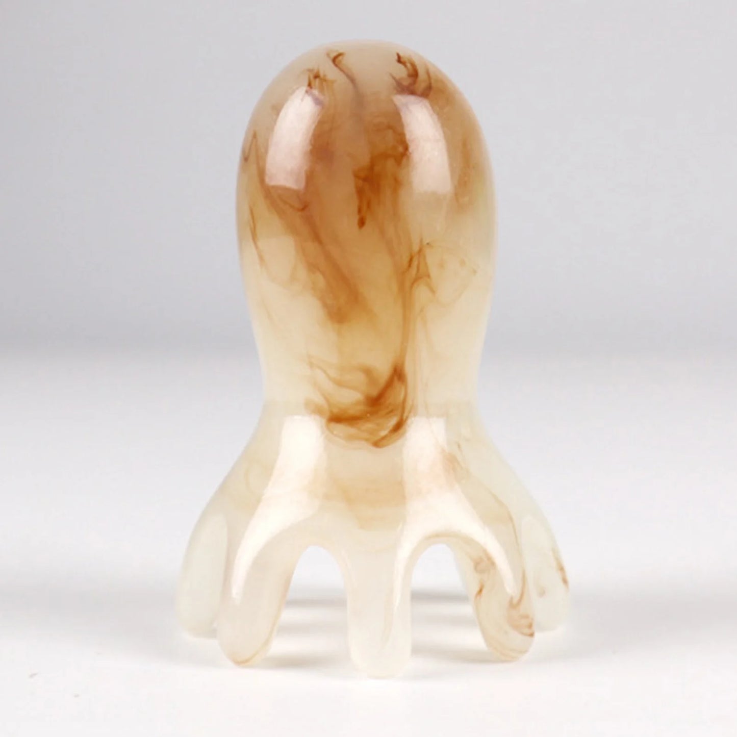 Octopus Massage Comb Resin Head Meridian Scraping Scalp Massage Brush Acupuncture SPA Gua Sha Massage Comb for Fatigue Relief
