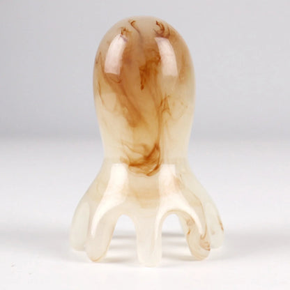 Octopus Massage Comb Resin Head Meridian Scraping Scalp Massage Brush Acupuncture SPA Gua Sha Massage Comb for Fatigue Relief