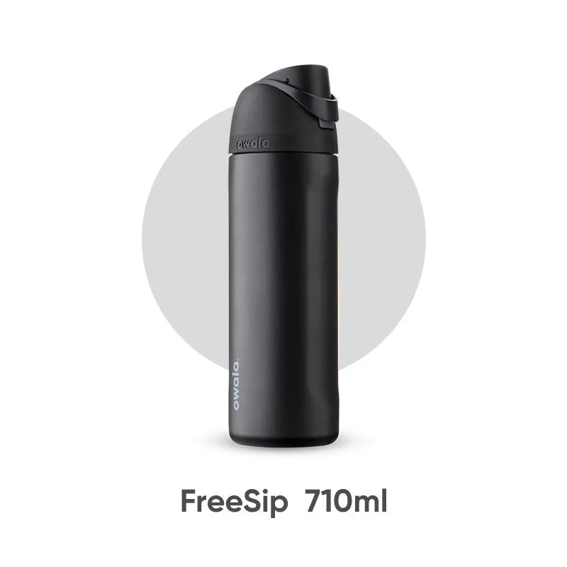 FreeSip 24oz Insulated Stainless Steel Water Bottle with Straw , BPA-Free Sports Water Bottle, Great for Travel, 710ml
