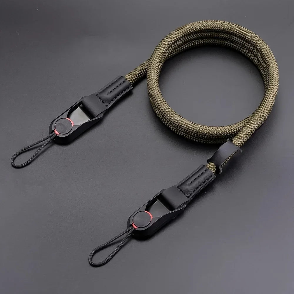 Adjustable Quick Release Round Rope Camera Shoulder Strap Fast Detachable Strap for DSLR Mirrorless Camera
