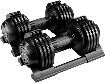 Adjustable Dumbbells 10/20/24 kg with 5 Weight Levels, Dumbbells Set with Weight Plates, Adjustable Dumbbells, Variable Weights