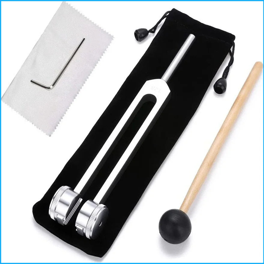 128 Hz Tuning Fork Set Weighted Bio-Acoustic Tuning Fork For Healing Chakra,Sound Therapy,Reliever Stress..