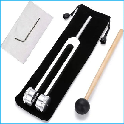 128 Hz Tuning Fork Set Weighted Bio-Acoustic Tuning Fork For Healing Chakra,Sound Therapy,Reliever Stress..