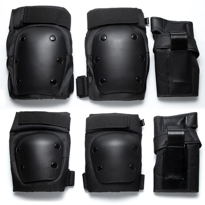 6PCS Adult/Kids Knee Pads Elbow Pads Wrist Guards 6 in 1 Protective Gear Set for Inline Roller Skating Skateboarding Scooter BMX