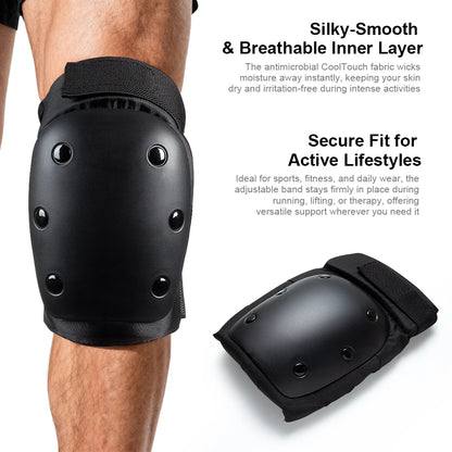 6PCS Adult/Kids Knee Pads Elbow Pads Wrist Guards 6 in 1 Protective Gear Set for Inline Roller Skating Skateboarding Scooter BMX
