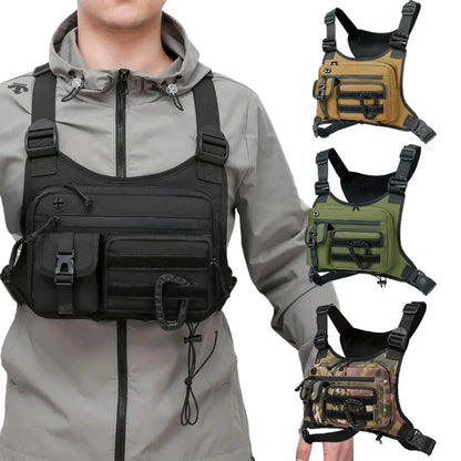 Outdoor Tactical Vest Multi-Functional Sports Vest Backpack Men's Tactical Chest Bag for Hunting Camping Traveling wholesales
