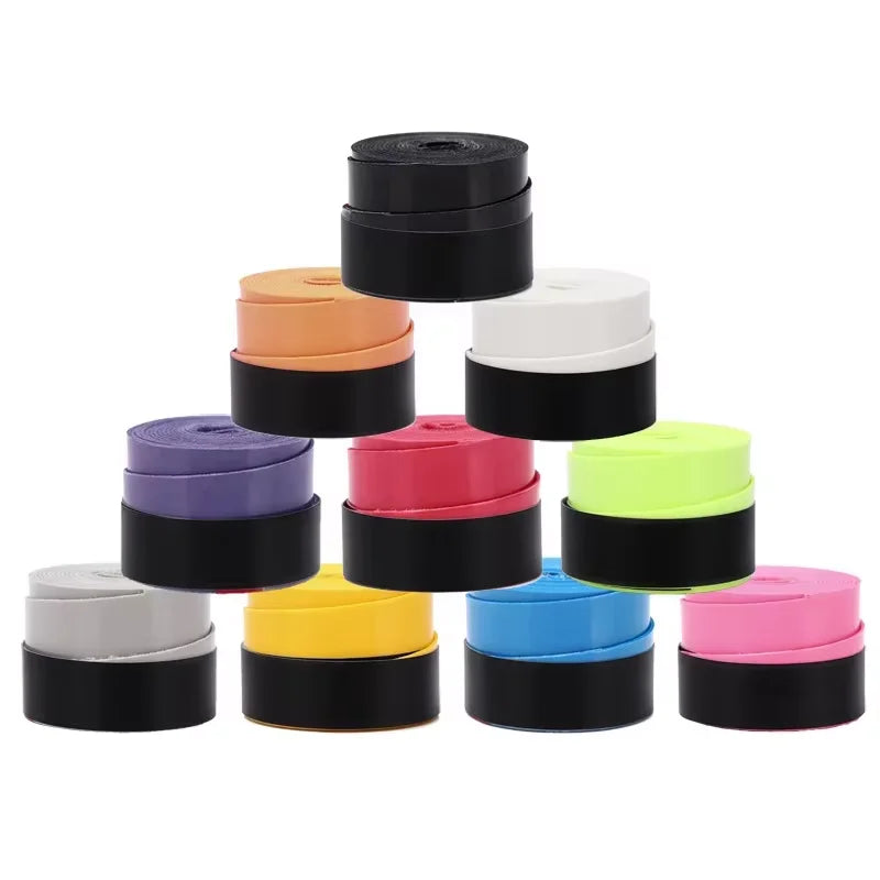 60 pcs Smooth Badminton Tennis Overgrips Antislip Fishing Rod Suck Sweat Band Bicycle Handlebar Dumbbells Pingpong Grips Tapes