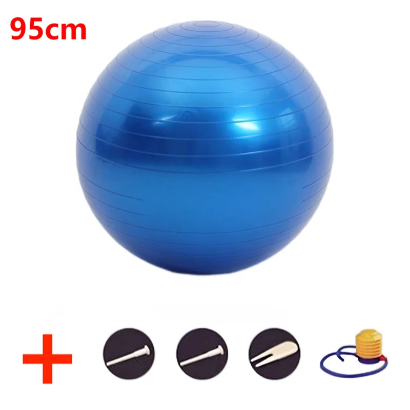 45-95CM Anti-Burst Yoga Ball Thickened Exercise Ball for Pilates Balance Stability Workout Pregnancy Birthing Physical Therapy