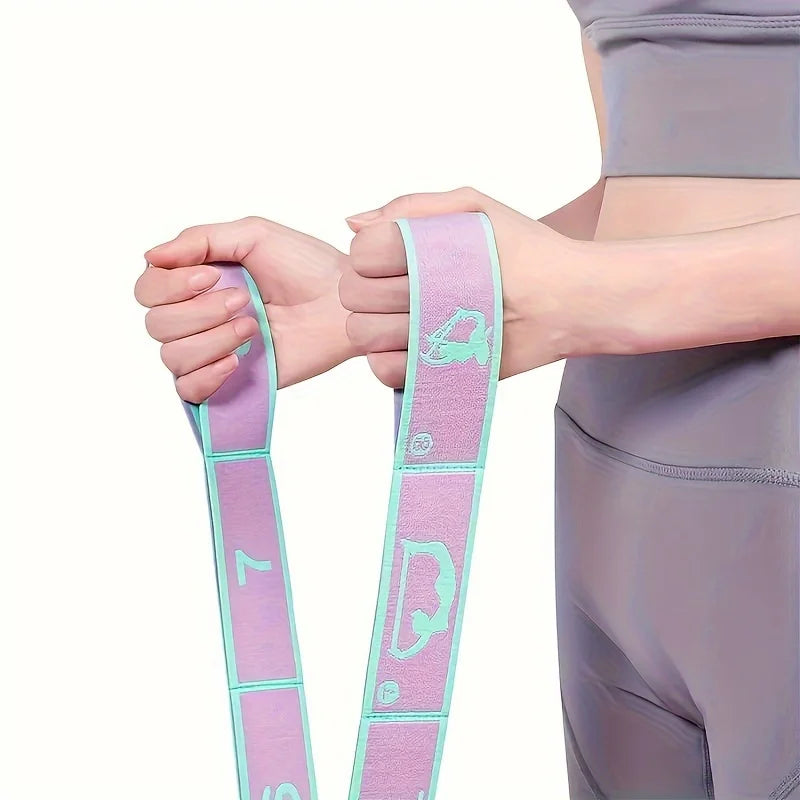 Yoga & Pilates Training Bands for Full-Body Workouts - Extra Thick Portable & Non-Slip Design for Home Gym Dance Studio & Travel