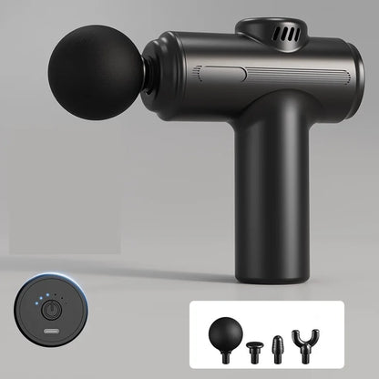 Vibration Percussion Fascia Gun, Deep Muscle Relaxation Massage Device, Portable Fascia Gun, Four Replaceable Massage Heads