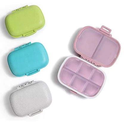 Portable Pill Case 8 Compartments Leak-Proof Travel Medicine Organizer  Container For Tablets Travel Pill Box for Pocket Purse