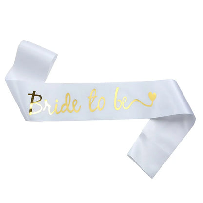 Bachelor Party Bride Bridesmaid Shoulder Strap Letter Bronzing BRIDE TO BE Ceremonial Strap TEAM BRIDE Wedding Supplies