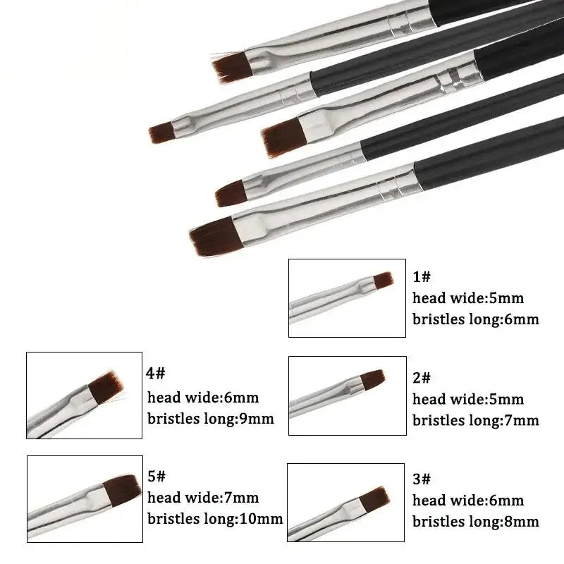 5x dental resin brush pens porcelain teeth shaping nylon dentistry adhesive composite cement tools nail art acrylic DIY painting
