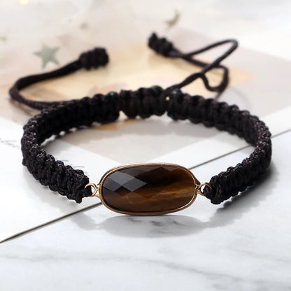 Natural Tiger Eye Stone Bracelet Handmade Mini 4mm Beads Yoga Wrap Bracelet & Bangle for Women Men Bohemian Jewelry Couple Gifts