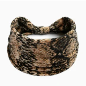 Boho Headbands for Women Knotted Wide Headwrap Turban Yoga Workout Head Bands Stretch Hiarbands Cotton Bandana Hair Accessories