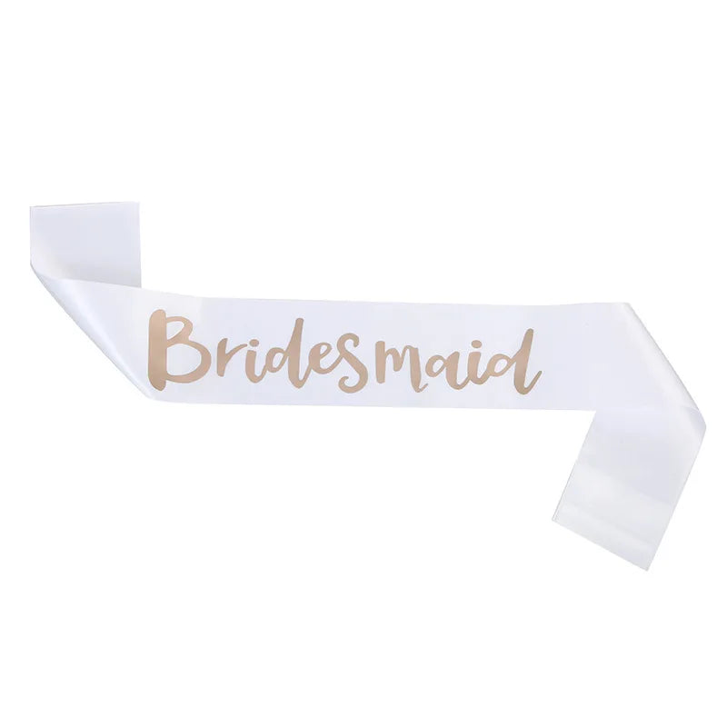 Bachelor Party Bride Bridesmaid Shoulder Strap Letter Bronzing BRIDE TO BE Ceremonial Strap TEAM BRIDE Wedding Supplies
