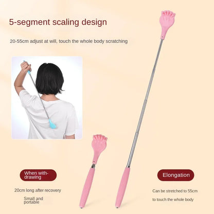 Extendable Back Scratcher Telescopic Scratching Hand Back Carding Stick Body Crab Relax Scraper for Tickle Massage Stick