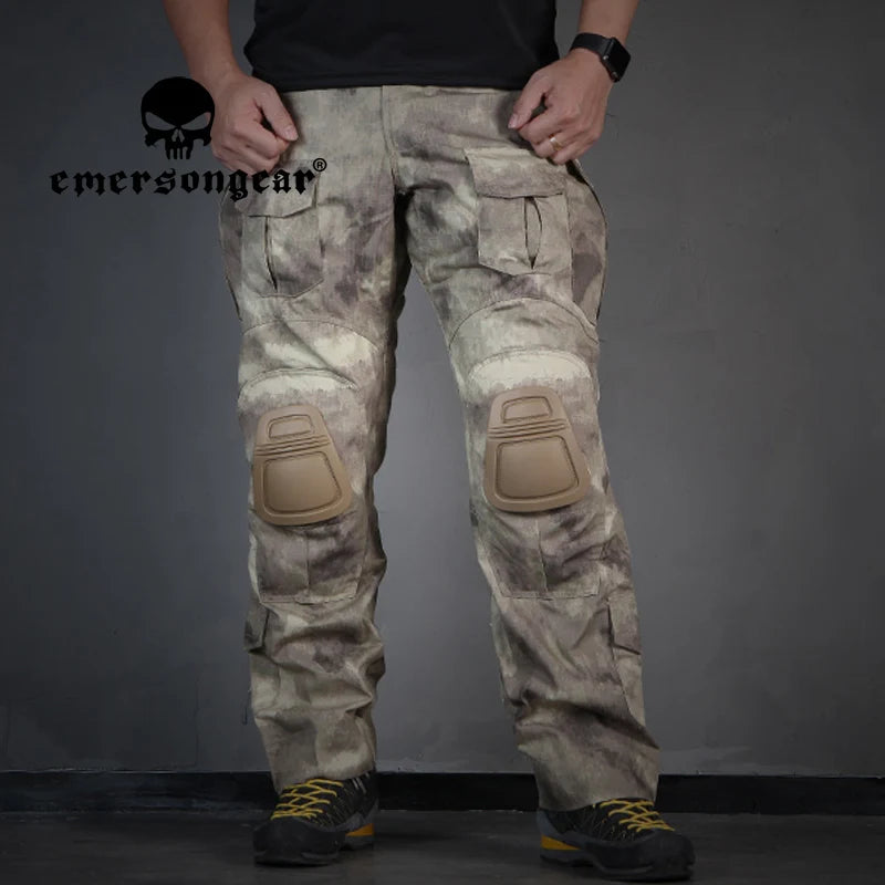 Emersongear E3 Training Pants With Knee Pads Combat Camouflage Mens Trousers Duty Cargo Outdoor Hunting Sports EM7048