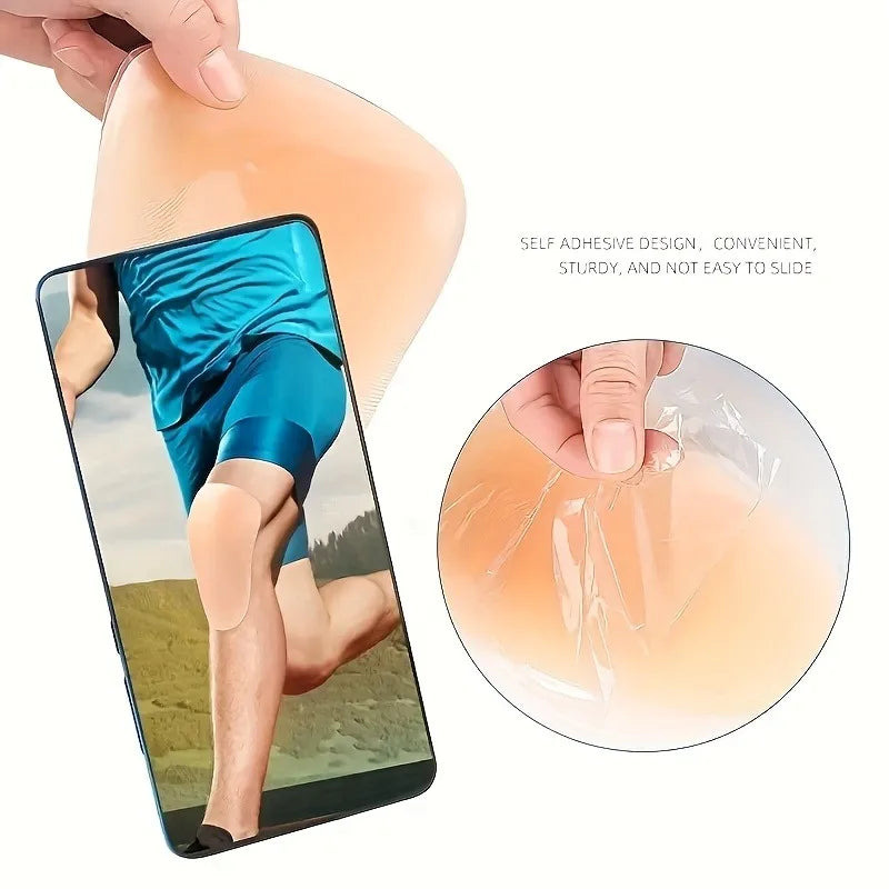 1 Pair of Adult Silicone Knee Pads for Basketball Skating and Skiing Sports Hip protection Snowboard Knee Pad Strong Adhesive