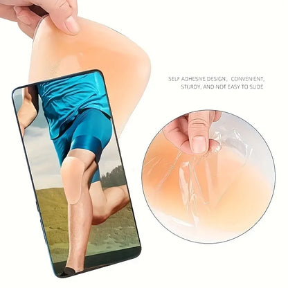 1 Pair of Adult Silicone Knee Pads for Basketball Skating and Skiing Sports Hip protection Snowboard Knee Pad Strong Adhesive