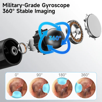 WiFi Visual Ear scope Camera 1080P for iPhone/Android Ear Picker Cleaning Wireless Endoscope Otoscope with Ear Wax Removal Tools