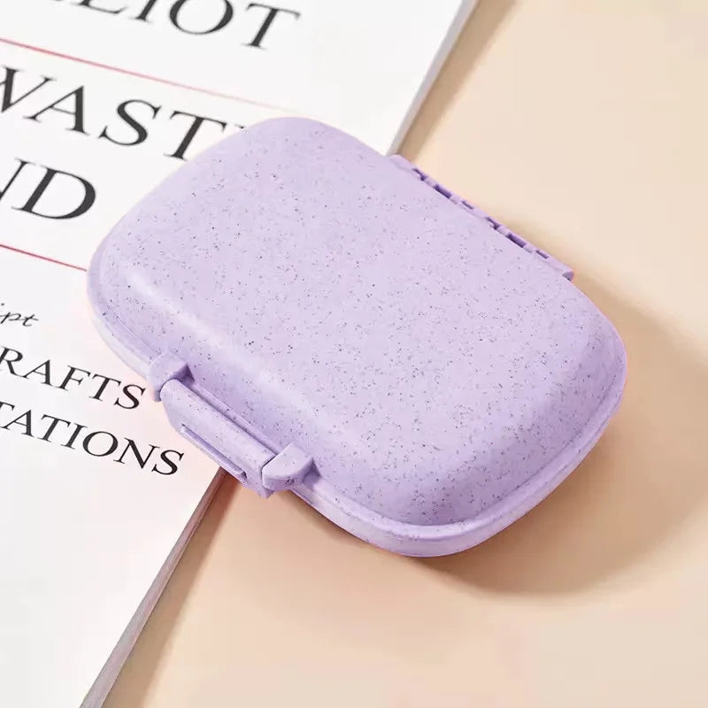 Portable Pill Case 8 Compartments Leak-Proof Travel Medicine Organizer  Container For Tablets Travel Pill Box for Pocket Purse