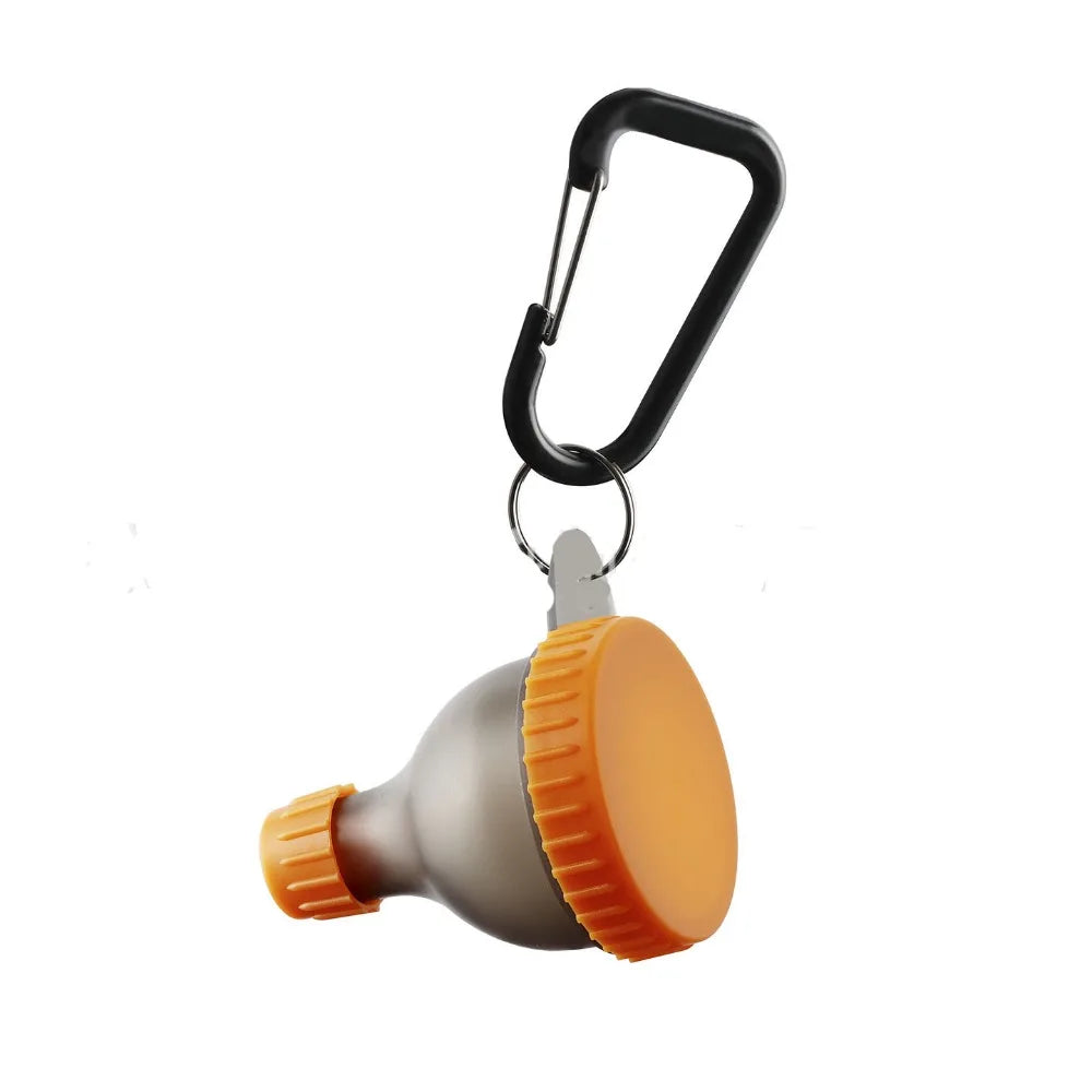 15g/50ml Protein Powder Bottle Leak Proof Reinforced Cap Medicine Box with Carabiner Health Funnel Protein Powder Container