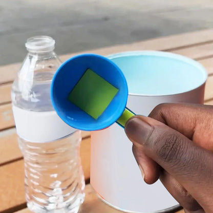 Protein Powder Funnel Scoop ABS Spill Proof Sliding Spoon Coffee Scoop Funnel for Sports Drink Protein Powder Funnel Scoop