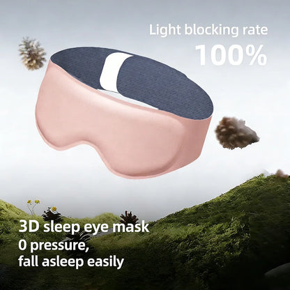 3D sleep eye mask with 3D shading and nasal wing memory cotton gravity for nap time,Light Blocking,Eye mask for sleeping